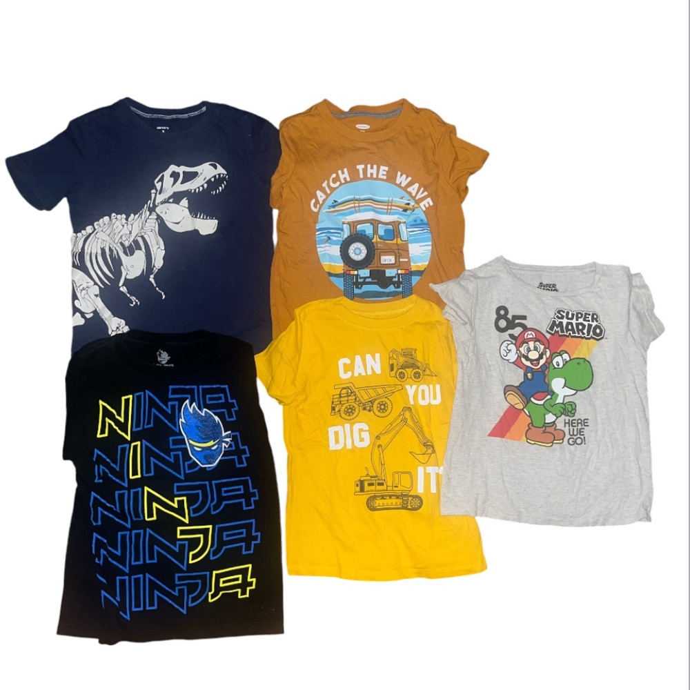 Super Mario & Graphic Kids Tee Bundle